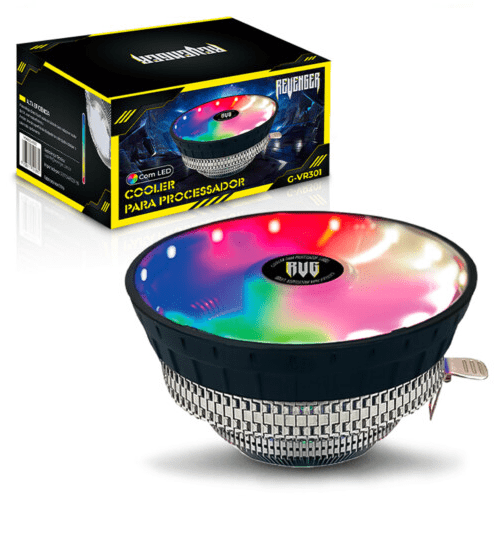 Cooler para Processador Intel AMD com Led RGB Revenger - G-VR301