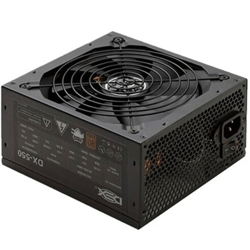 Fonte ATX 550W 80 Plus Bronze Bivolt sem Cabo PFC Ativo Dex - DX550