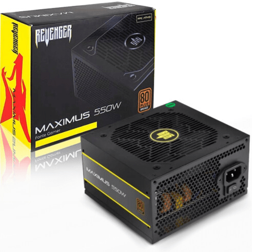 Fonte Gamer Atx 500W Ktrok 80 Plus Bronze Silenciosa - KT-PS500W