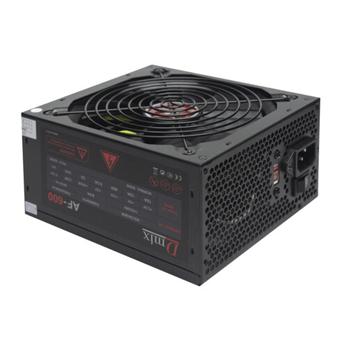 Fonte ATX 600W Reais Chaveada Bivolt Baixo Ruído DEX - AF-600