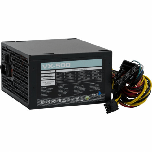 Fonte ATX Aerocool 500W Bivolt Manual S/ Cabo 59764 - VX-500