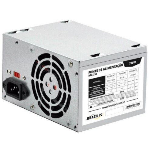 Fonte ATX Brazil PC 230W Real 24 Pinos Bivolt - BPC-S230V1.2