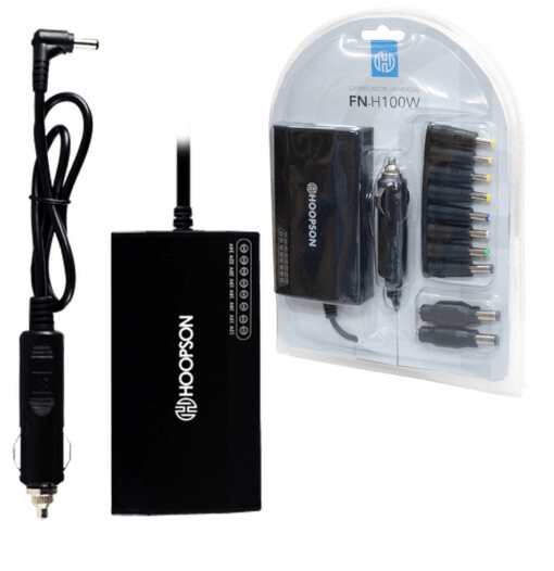 Fonte Carregador para Notebook Bivolt Suporte para Carros USB 5v HOOPSON FN-H100W
