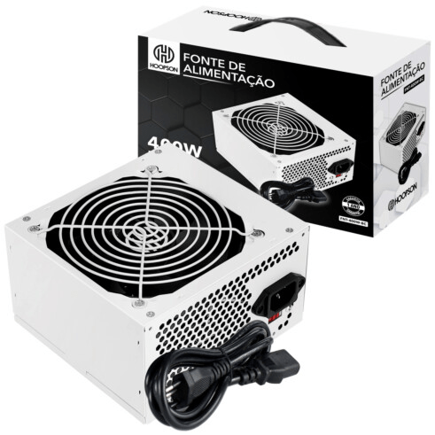 Fonte De Alimentaçao ATX 400W Para Computador HOOPSON - FNT-400W-BC