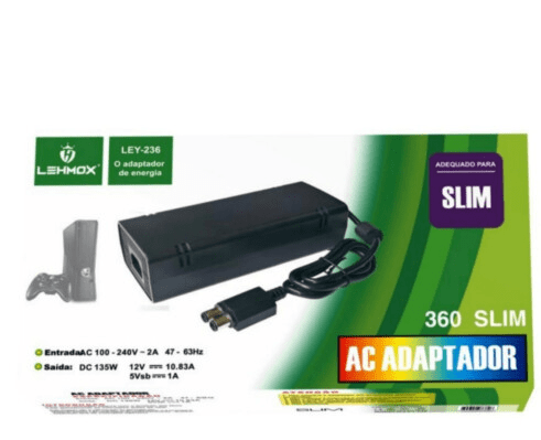 Fonte de Alimentação para X360 Slim Bivolt Lehmox - LEY-236