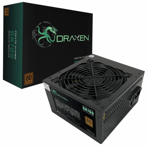 Somos importador e distribuidor de Fonte Gamer ATX 700W Draxen 80 Plus Bronze PFC Ativo - DN700/BRONZE