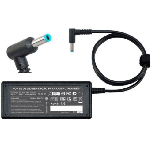 Fonte para Notebook Compatível com Hp 65W 19.5V 3.33A 4.5*3.0 KNUP - KP-513B