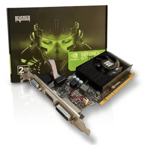 Placa de Video GT710 Nvidia Geforce 2GB DDR3 REVENGER - GT710/2G
