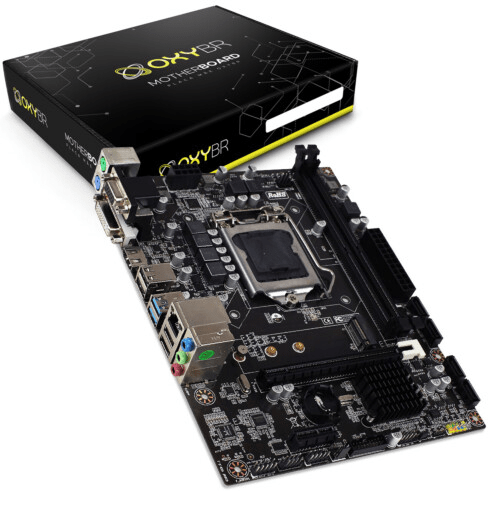Placa mãe H310 LGA 1151 DDR4 Micro ATX OxyBR