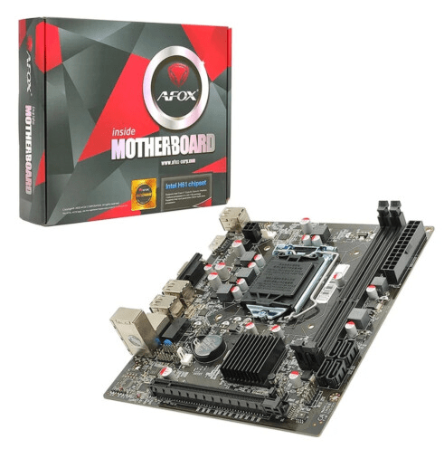 Placa Mãe para Intel LGA 1155 2x DDR3 6x Usb 2.0 VGA/HDMI Afox - H-61C