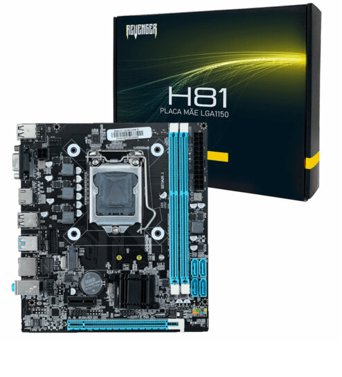Placa Mãe para Intel LGA1150 2x ddr3 6 Usb Vga/Hdmi Knup - KP/G-H81