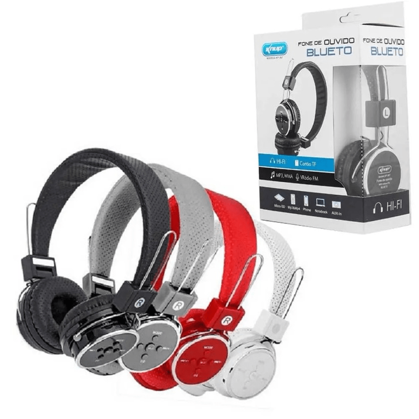 Headphone Bluetooth Knup KP-367 Sem Fio