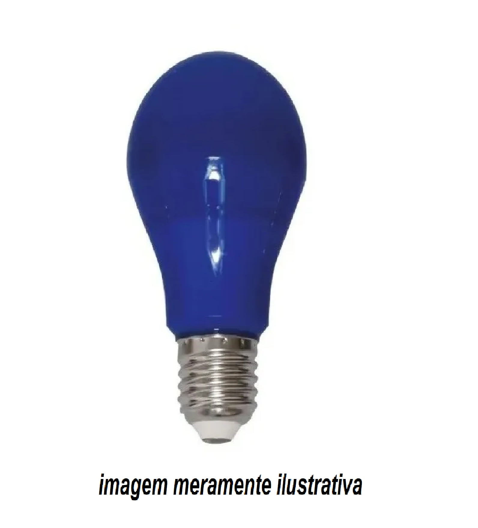 Lampada Led Bulbo 7w E27 Bivol Azul