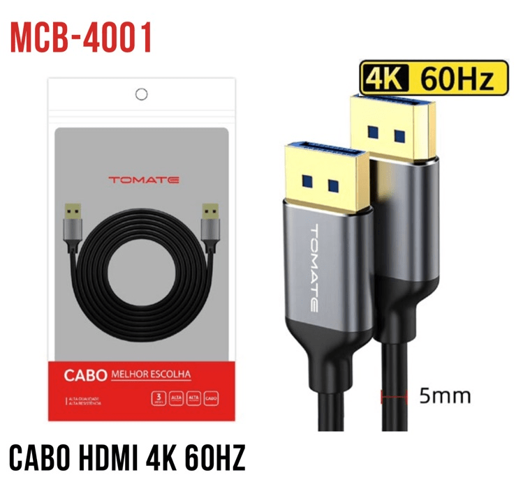 Cabo DisplayPort DP-DP 4K 1.5M MCB-4001 Tomate