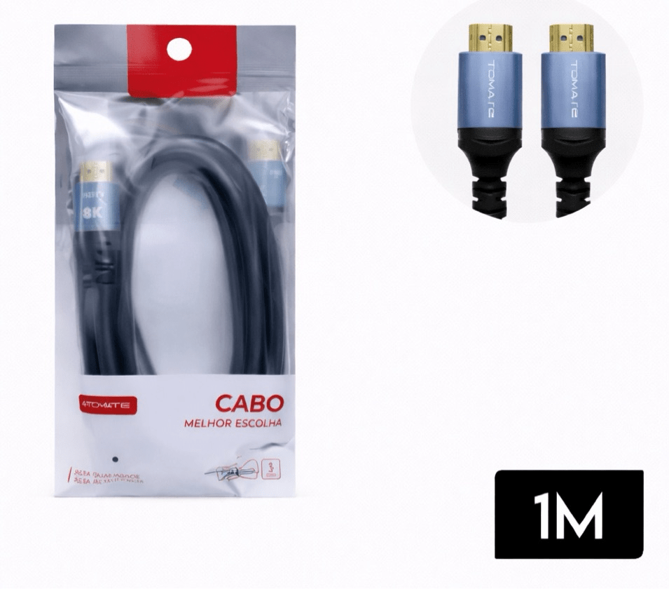 Cabo HDMI 8K 1 Metro Tomate MHD-8101