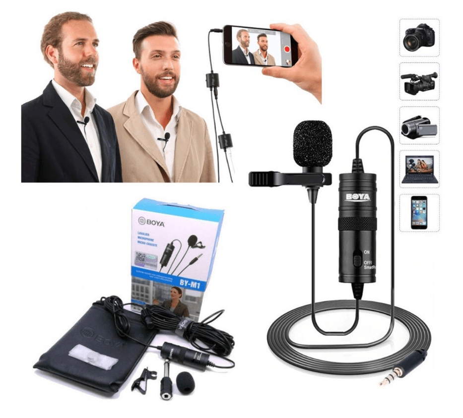 Microfone BOYA BY-M1 Condensador Omnidirecional Original