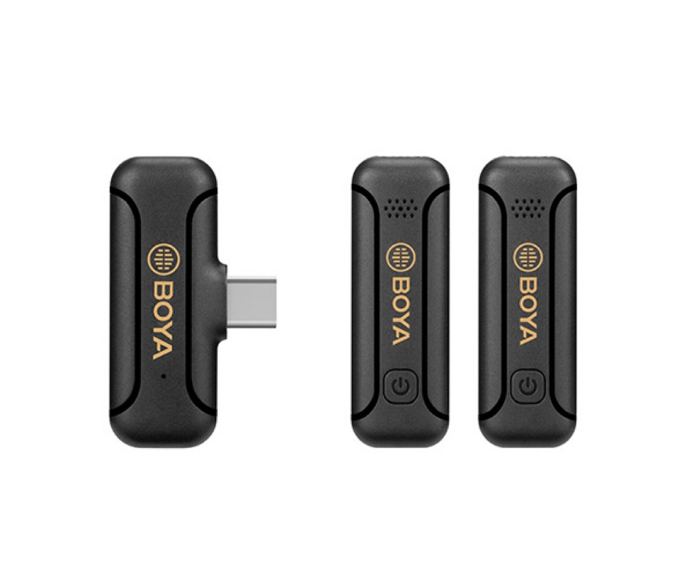 Microfone BOYA BY-WM3T2-U2 Lapela Sem Fio Wireless USB-C