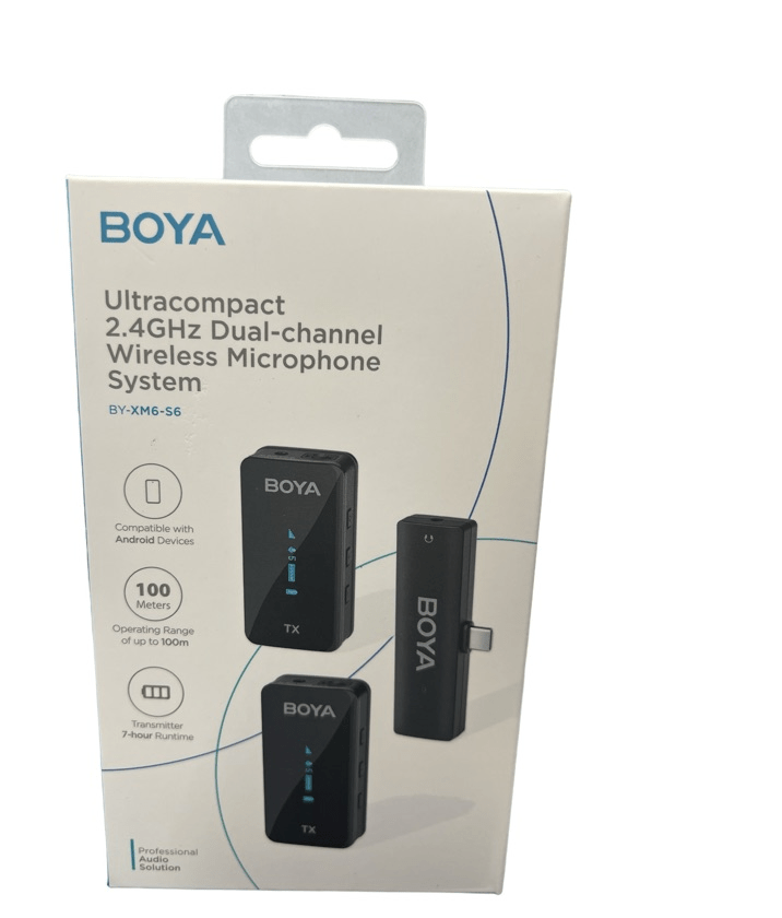 MICROFONE BOYA BY-XM6-S4 WIRELESS DUPLO