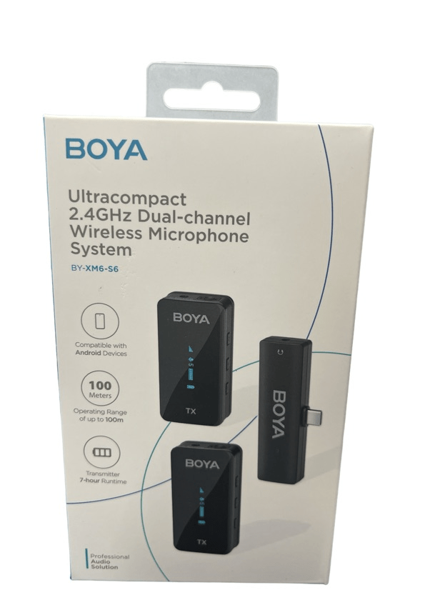Microfone BOYA BY-XM6-S6 Wireless Dual-Channel 2.4GHz