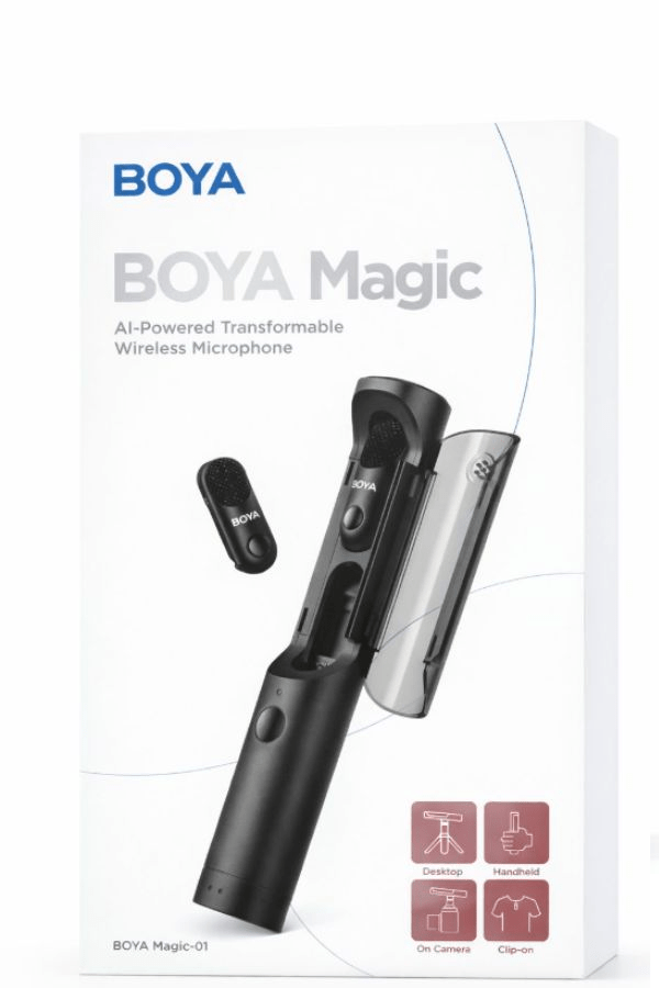 Microfone de Lapela BOYA Magic-01 Combo para iPhone, Android e Câmera