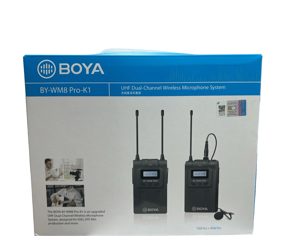 Microfone de Lapela BOYA BY-WM8 Pro K1 Condensador Omnidirecional