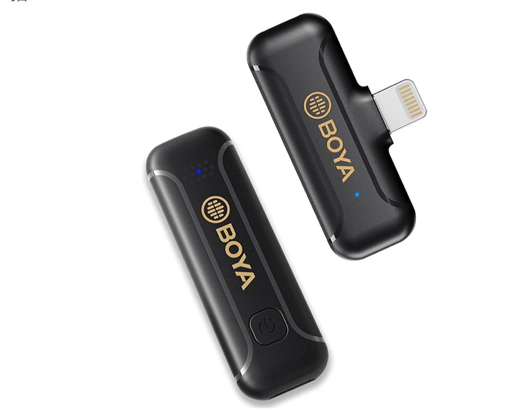 Microfone Sem Fio Boya BY-WM3T2-D1 Wireless Lavalier para iOS