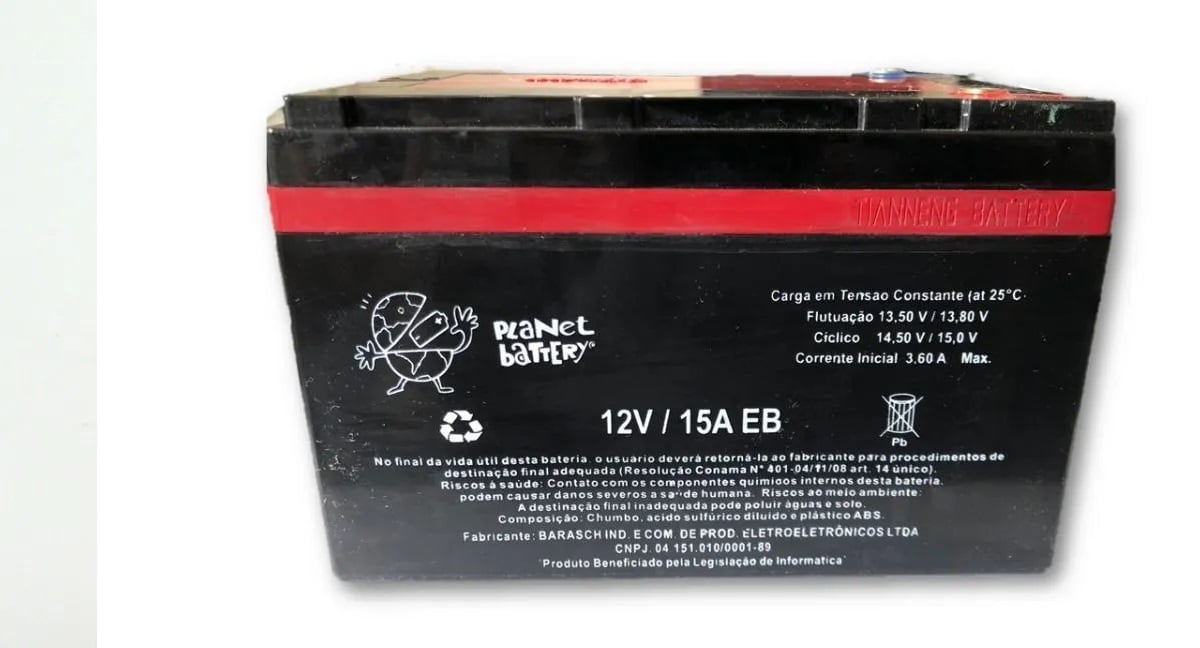 Bateria 12v 15ah Eb De Ciclo Profundo Planet Battery