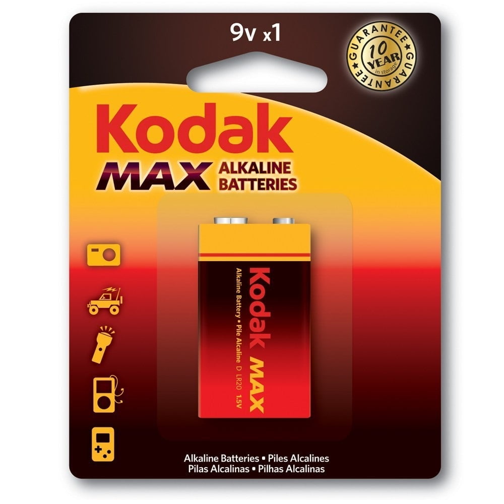 Bateria 9 volts Kodak Alcalina max