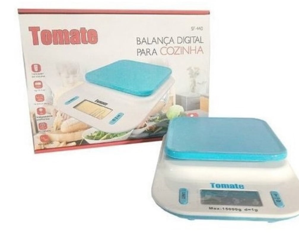 Balança Digital de Cozinha Tomate SF-440 15Kg Precisão 1g