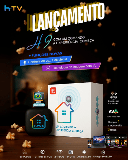 HTV 9 – Assistente Inteligente com Comando de Voz Android 14