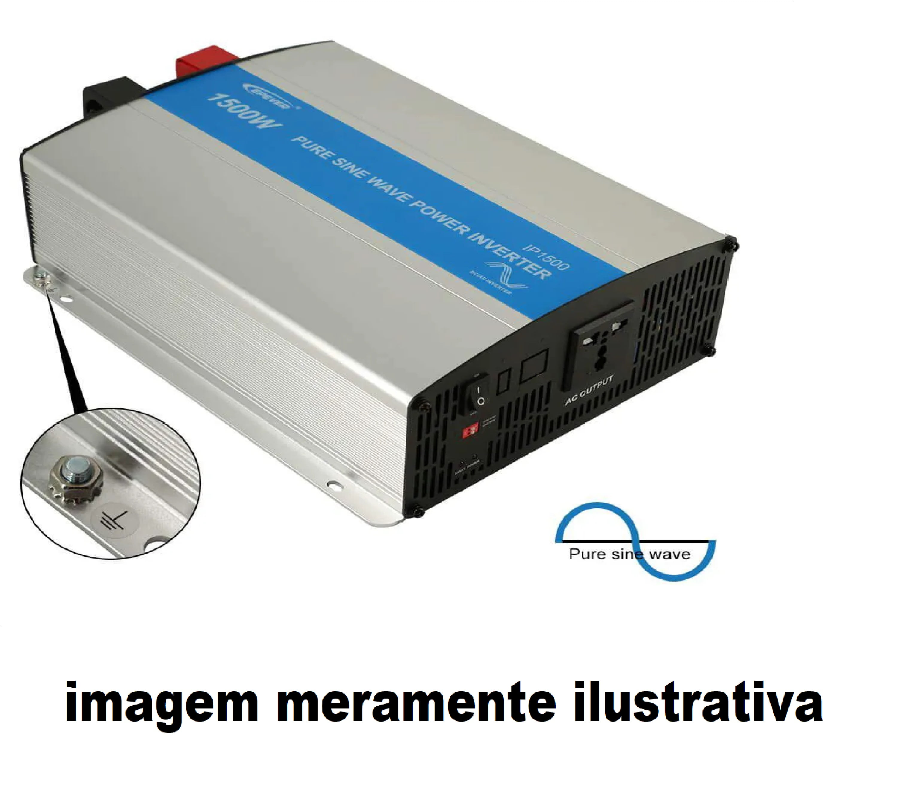 Somos Importador Distribuidor E Revendedor De Inversor De Onda Senoidal De 1500w 12110v Com 5434