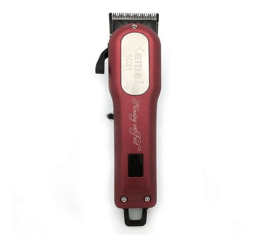 Cortador de cabelo Kemei KM-1031 vermelho-escuro 100V-240V