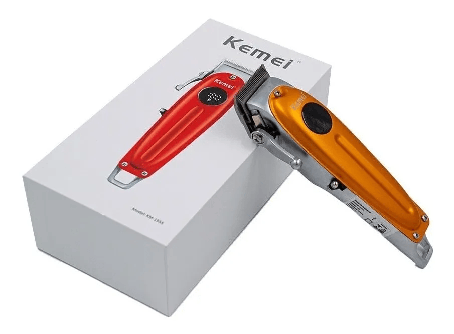 Máquina Profissional De Cortar Cabelo Trimmer Km-1955