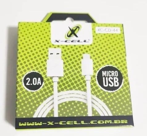 CABO DE DADOS USB + MICRO USB (V8) 1M 2A XC-CD-44 - X-CELL