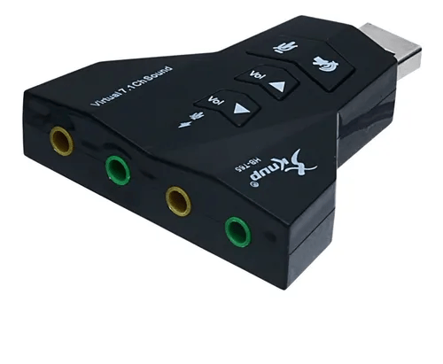 ADAPTADOR DE SOM USB KNUP HB-T65