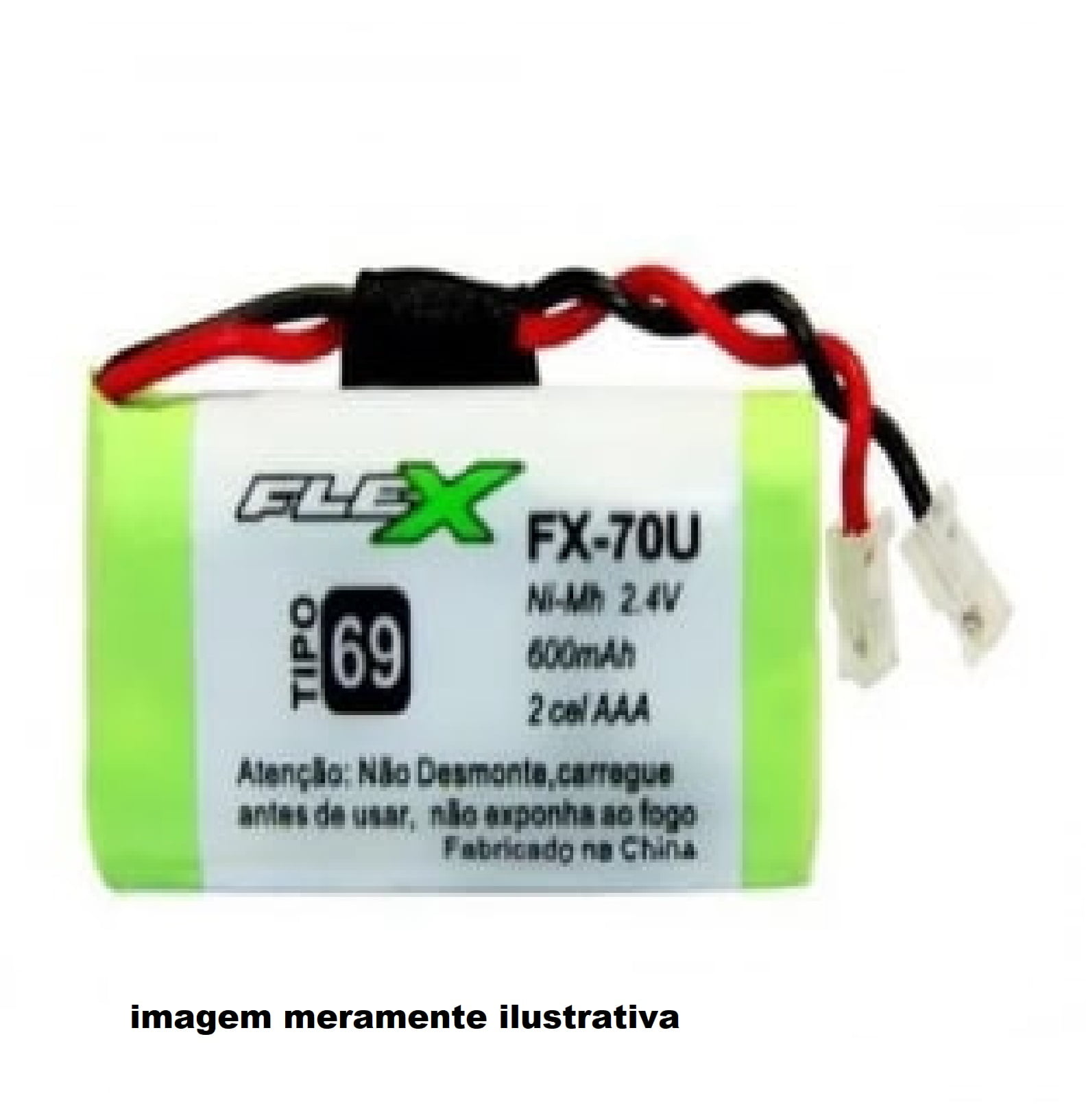 BATERIA TELEFONE S/FIO NI-MH FX-70U FLEX