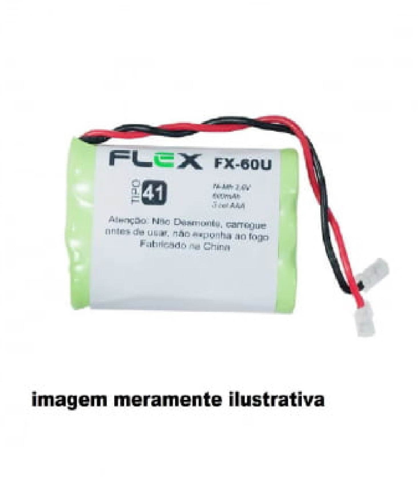 BATERIA TELEFONE SEM FIO 3,6V 600MAH AAA PLUG UNIVERSAL