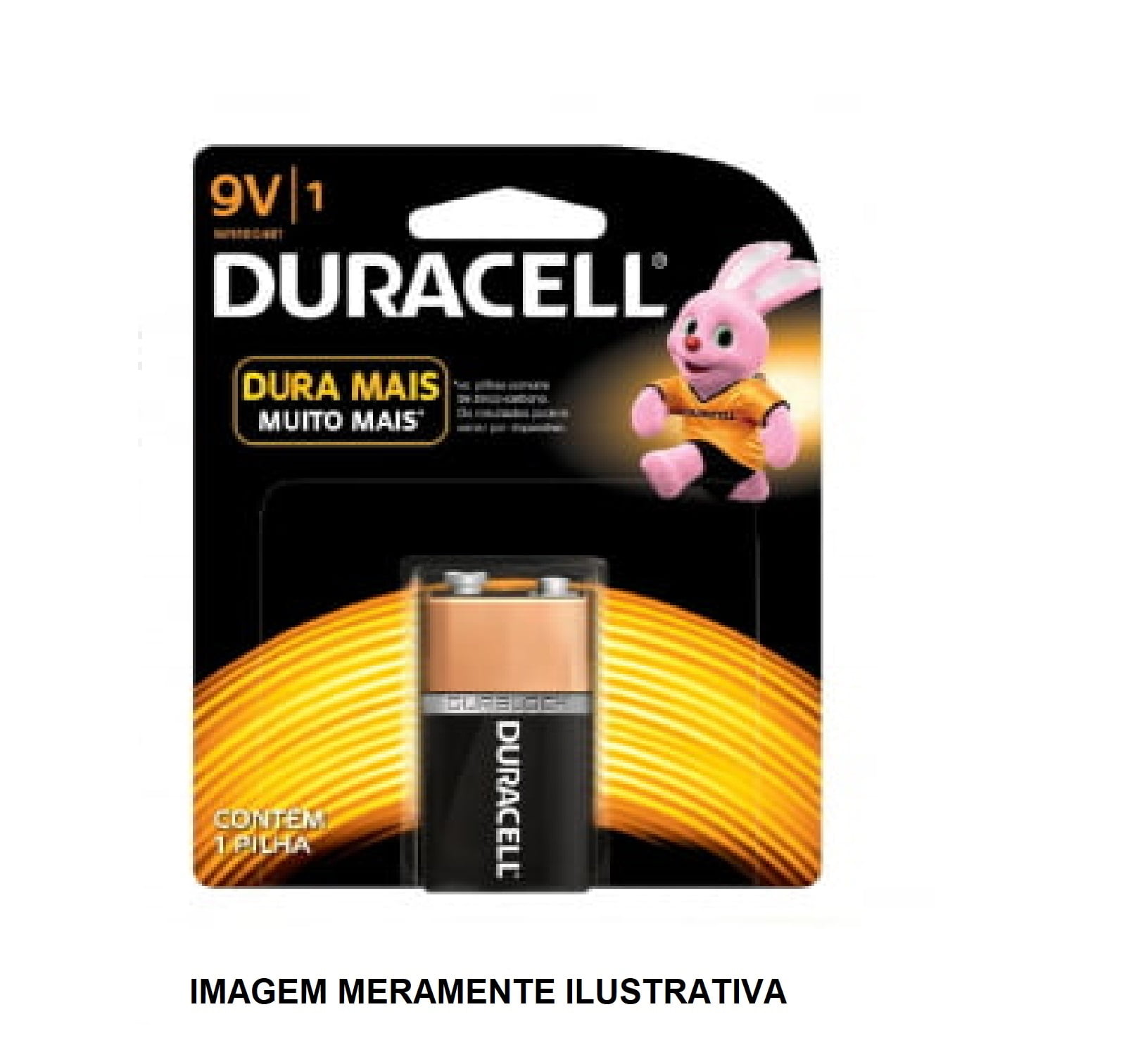 Bateria 9V Alcalina Duracell