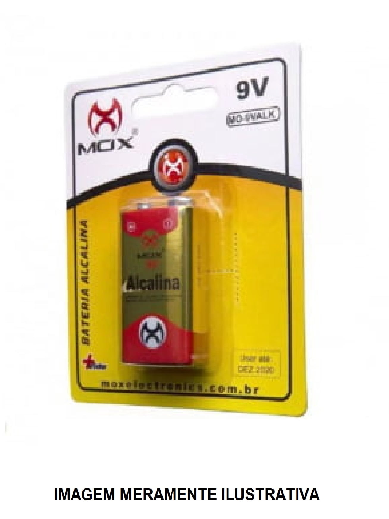 Bateria alcalina 9v mox