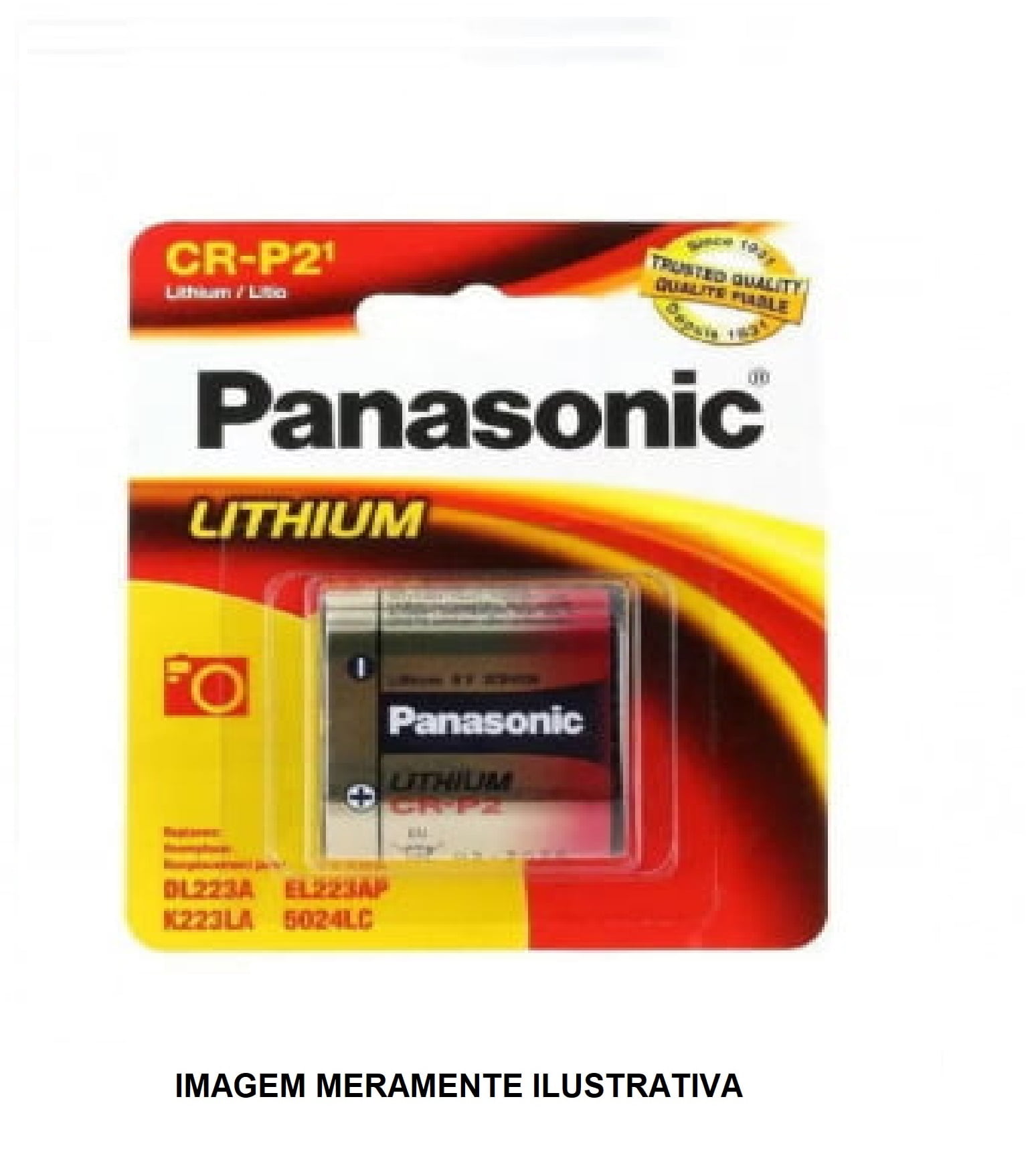 223 CR-P2 6V Lithium PANASONIC / 1 Bateria