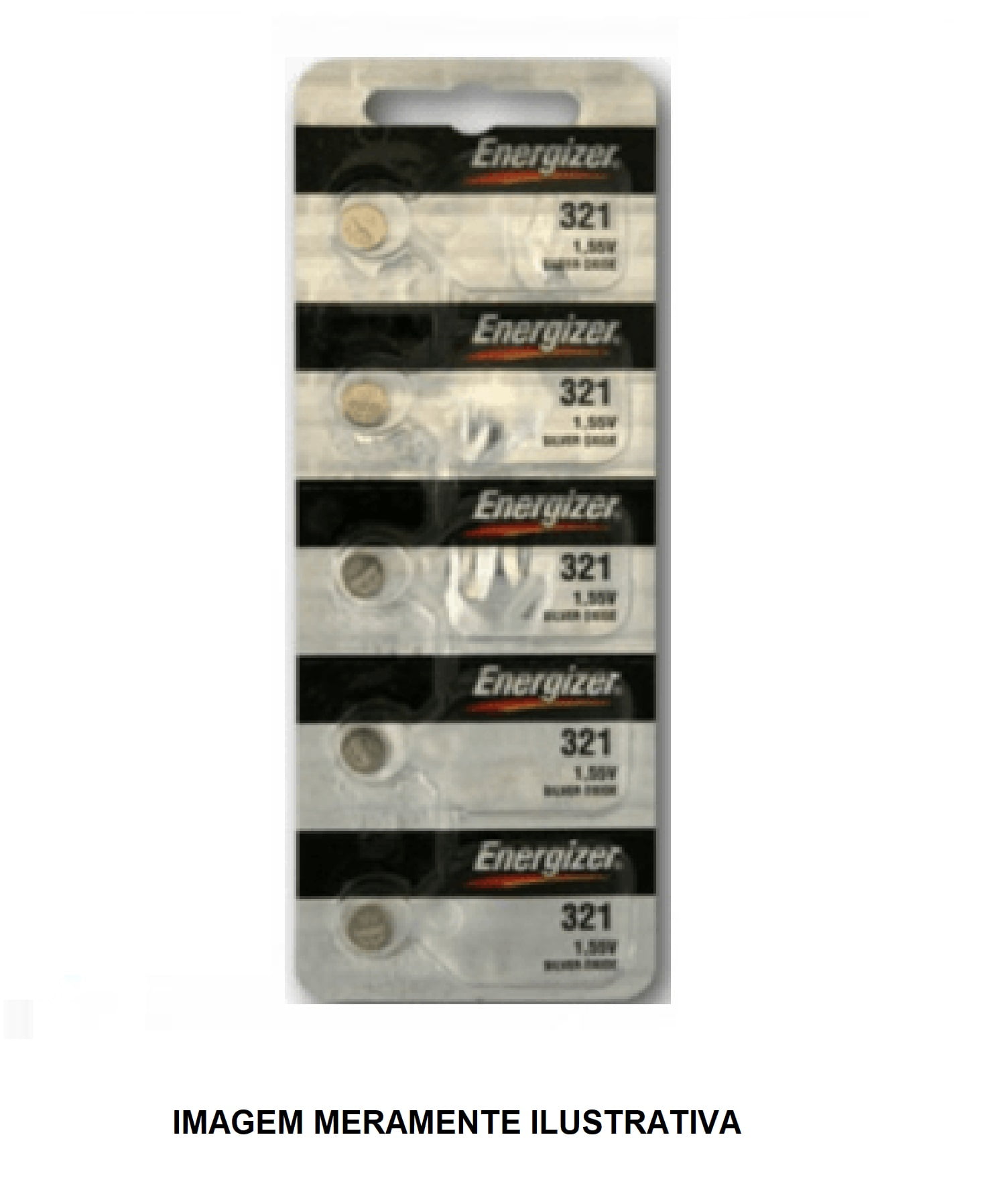 Bateria Energizer 321 - Cartela com 5