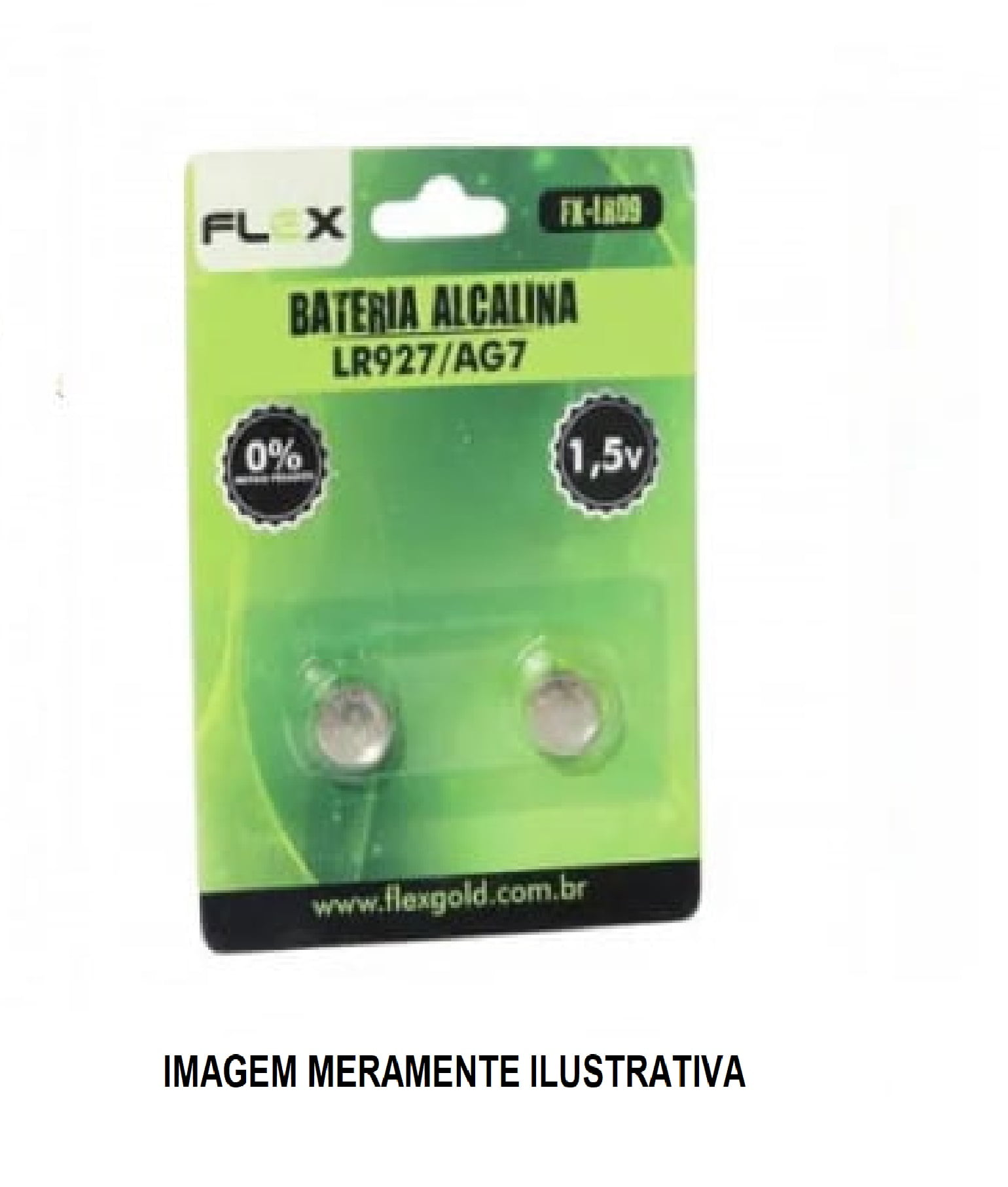 BATERIA ALCALINA CARTELA C/2 LR927/AG7 FX-LR09