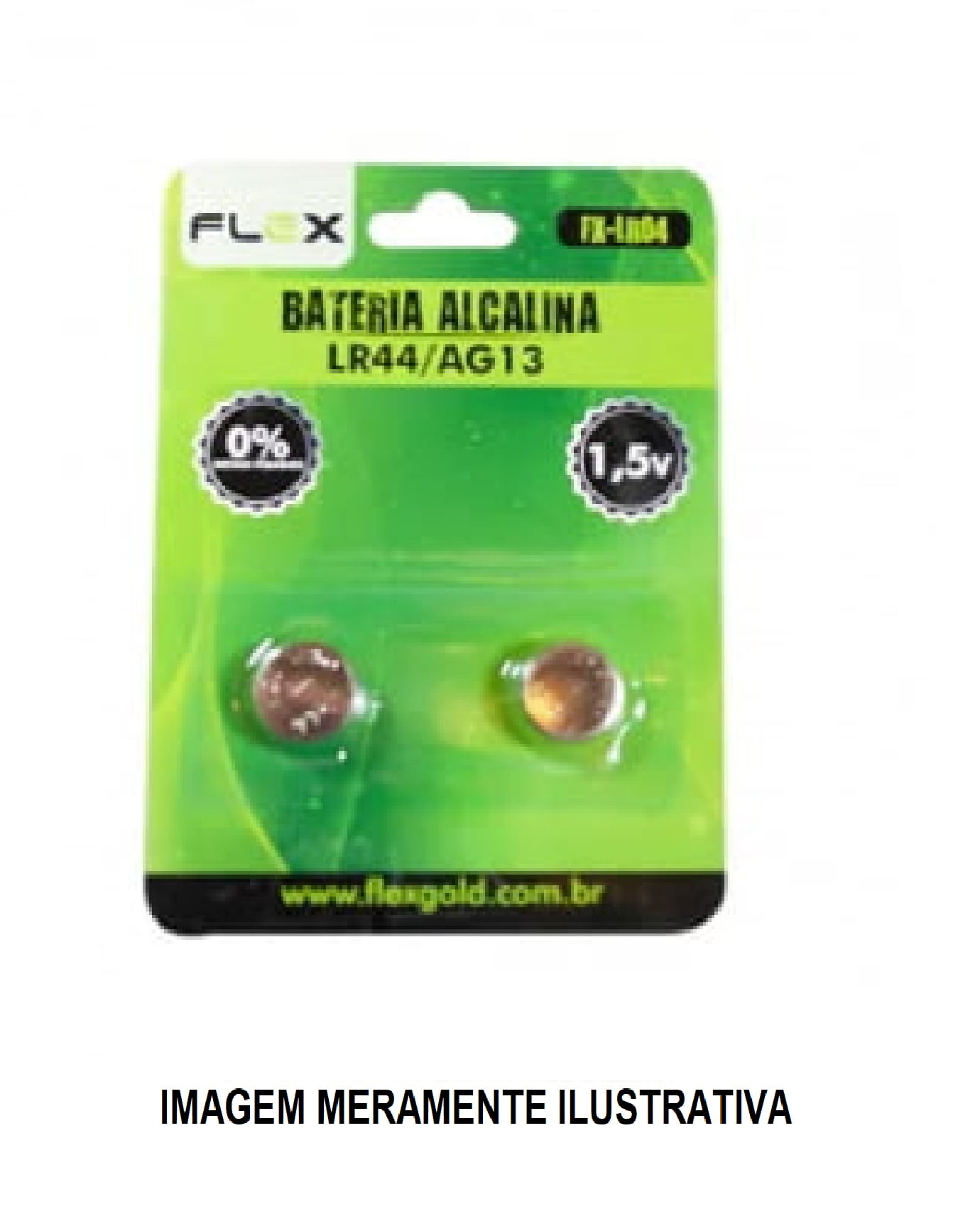 BATERIA ALCALINA CARTELA. C/2 LR44/AG13 FX-LR04