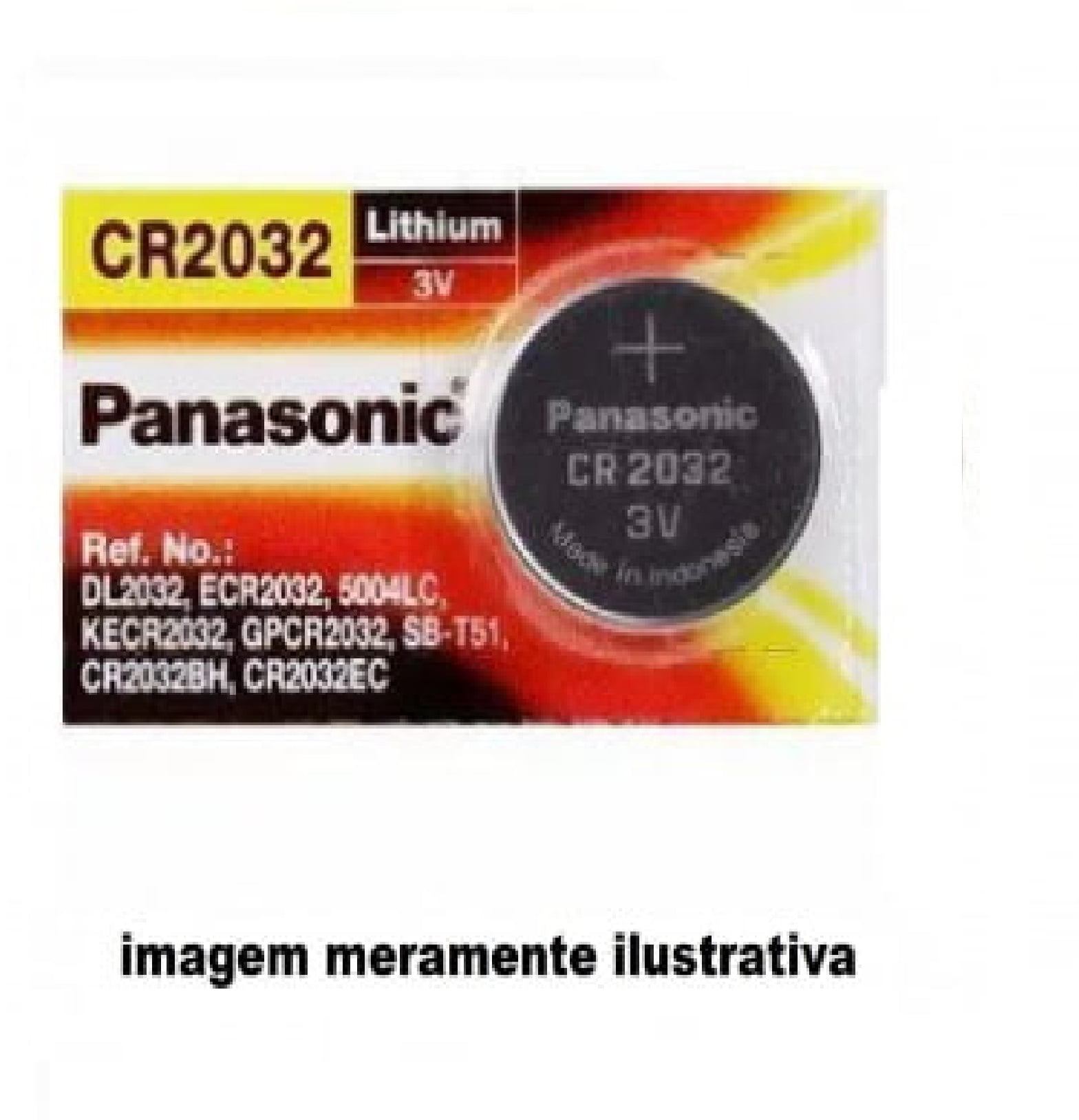 BATERIA BOTAO PANASONIC CR2032 3V LITHIUM