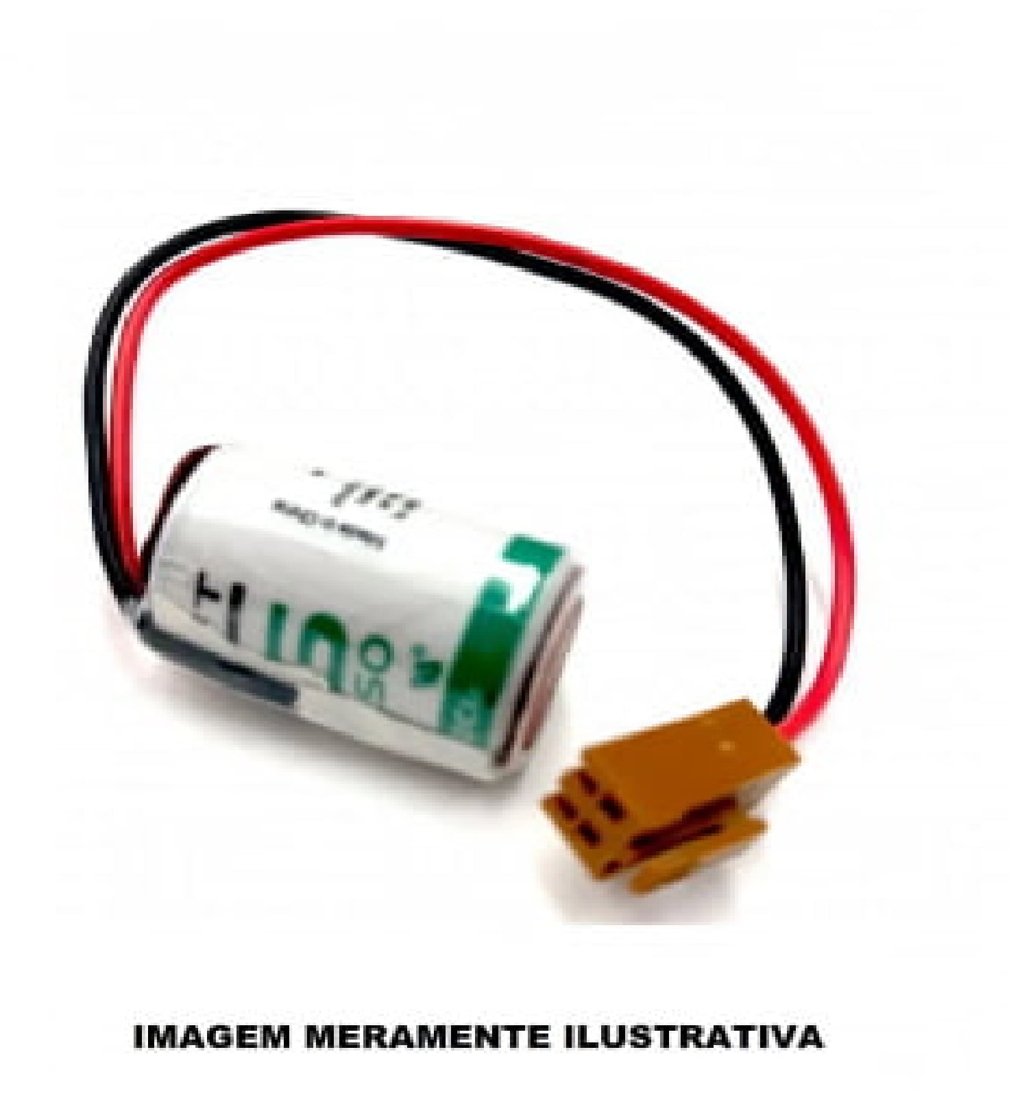 BATERIA SAFT LS14250 3,6V LITHIUM COM CONECTOR