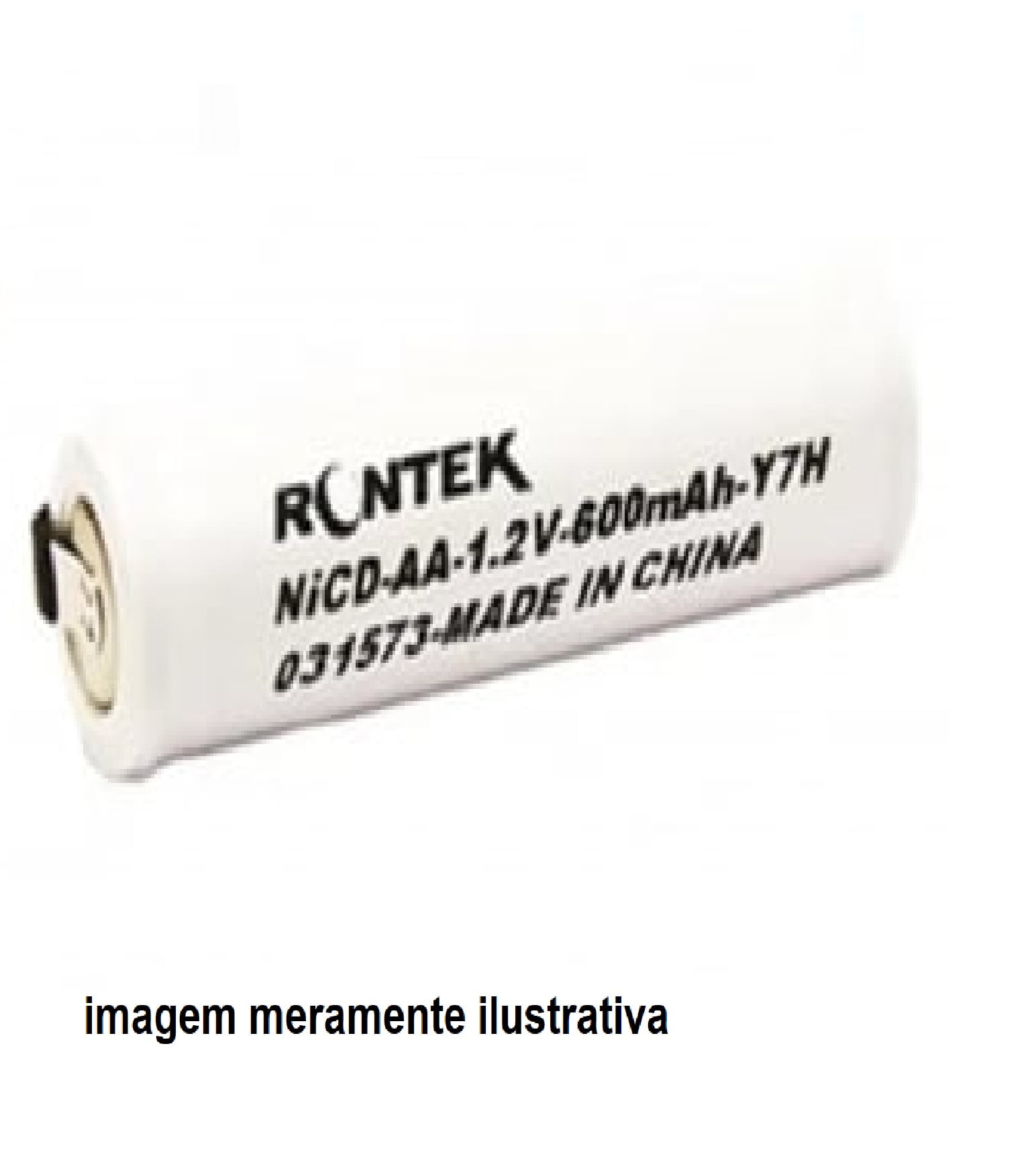 BATERIA AA 600MAH C/ TERMINAIS RONTEK 1,2V