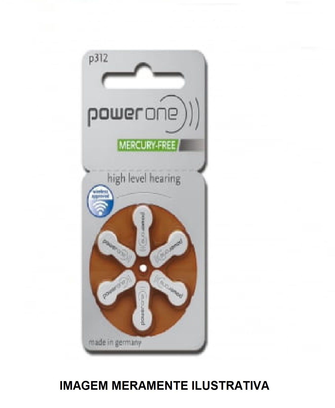 Bateria Auditiva Power One P312 - Cart. c/6 un