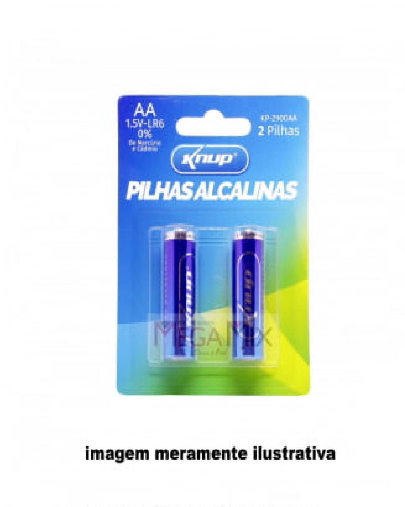 Pilha Alcalina AA c/2 KP-2900AA - Knup