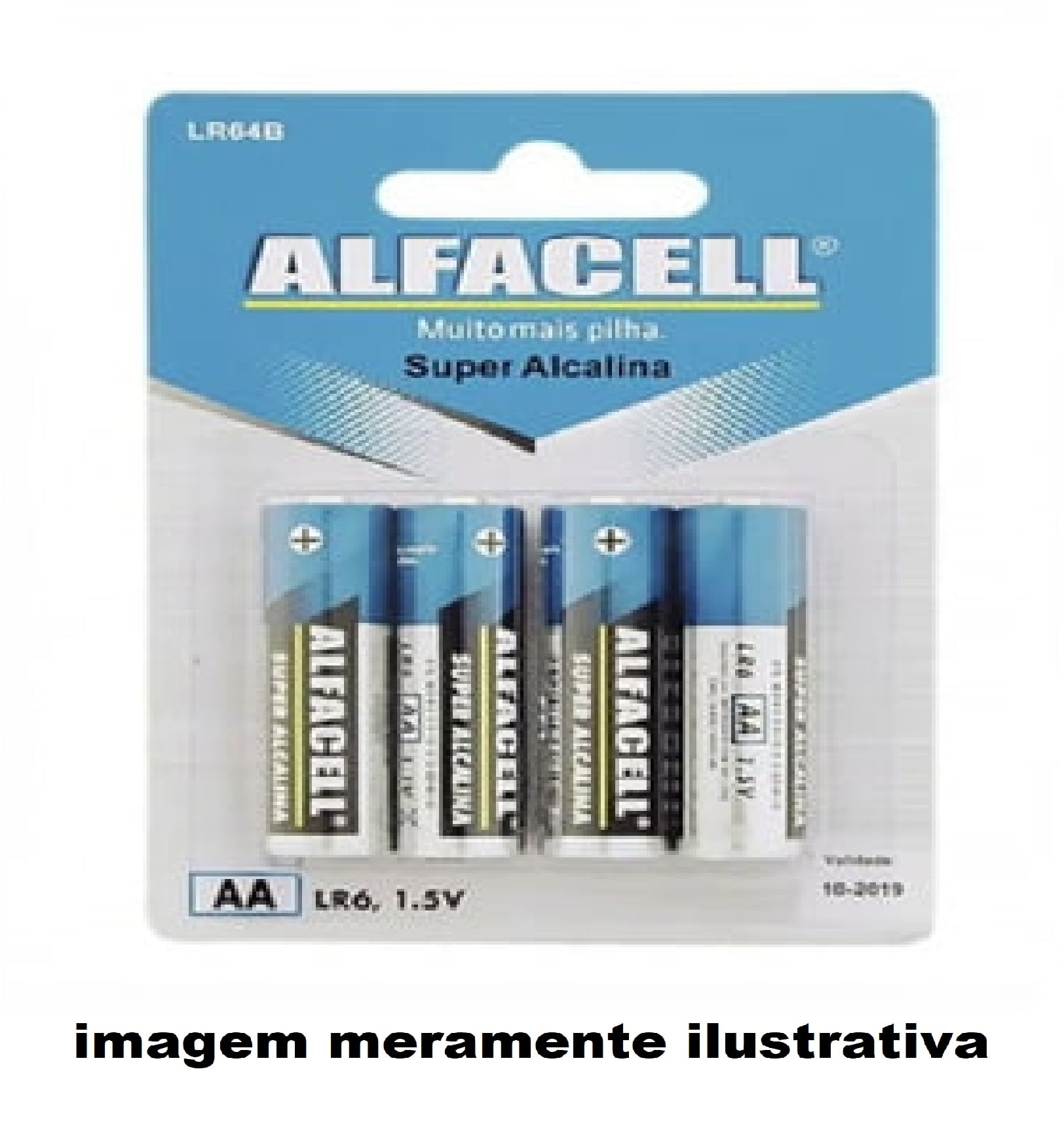 Pilha Alcalina Lr64b AA 1.5c 4 UNI Alfacell