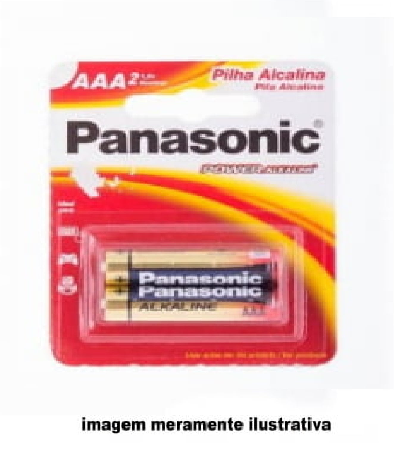 PILHA ALCALINA PANASONIC AAA 2 UNIDADES